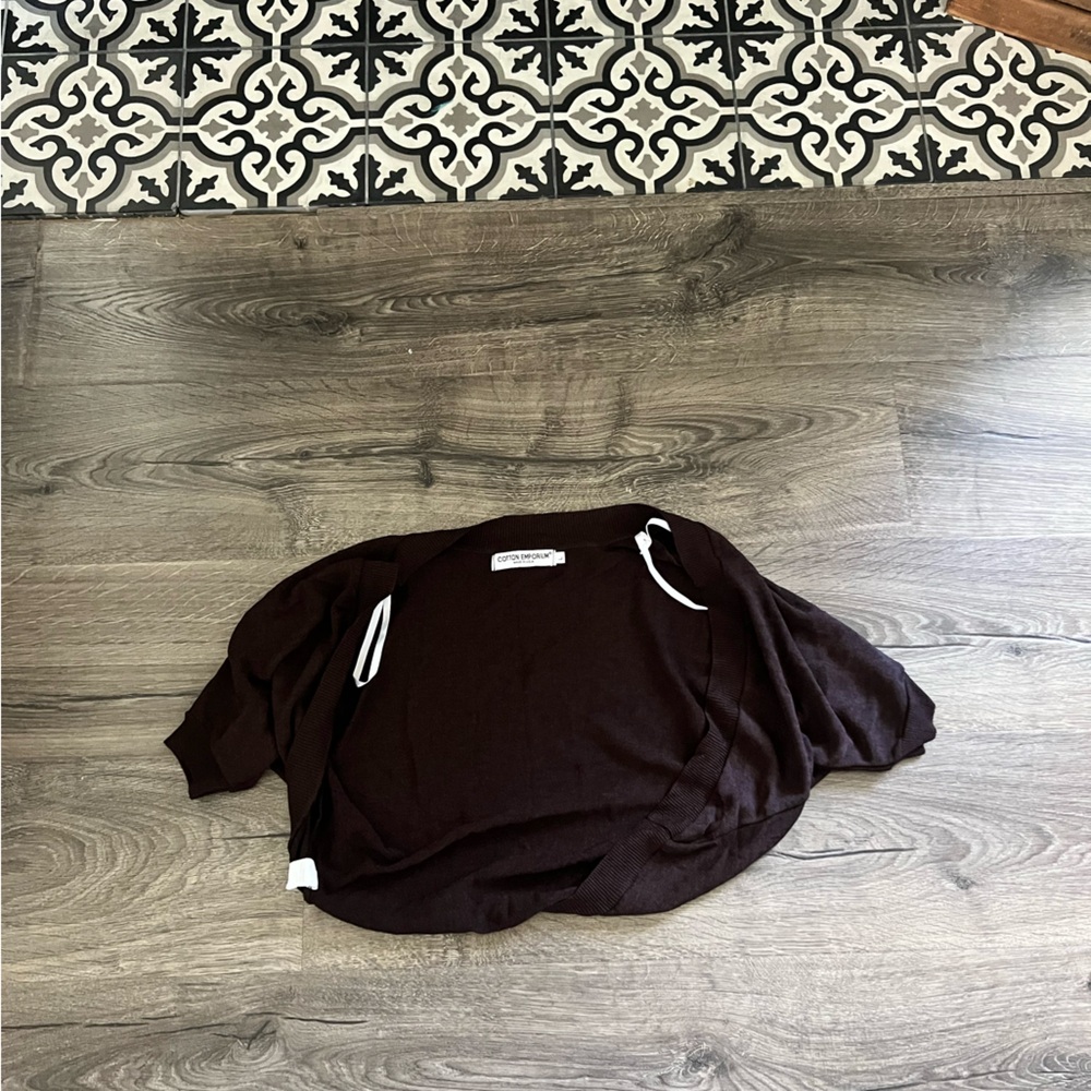 Brown cardigan